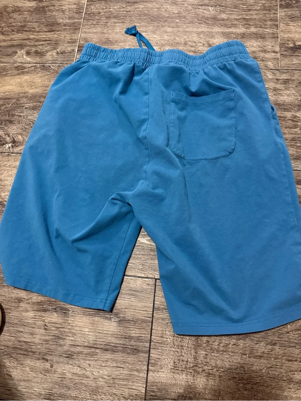 Men's Athletic Drawstring Shorts in Slate Blue